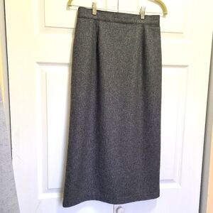 SAG‎ HARBOR Wool blend Skirt Lined midi Women’s 10 petite gray